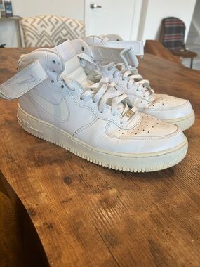 Nike Air Force 1 White High Top Sneakers